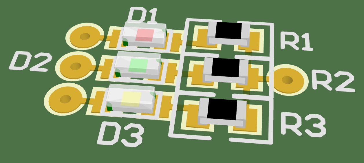 贴片LED SMD 0402（1.0 x 0.5 x 0.4毫米LWH